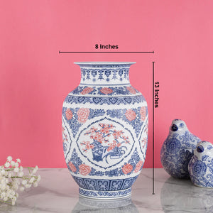 Coral Charm Blossom Decorative Vase