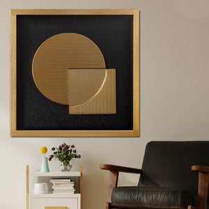 Geometric Fusion Shadow Box for Wall Decoration