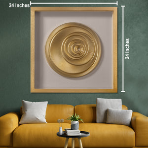 Solar Spiral Shadow Box for Wall Decoration