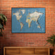 World Map Spectacular Shadow Box Wall Decoration Piece - Dark Blue