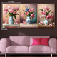 Garden Gems Canvas Print - Set Of 3