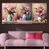 Garden Gems Canvas paintings - Set Of 3