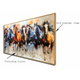 Seven Horses Radiant Run Crystal Glass Painting