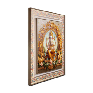 Siddhivinayak The Lord Ganesha Painting for Home (Double Frame)