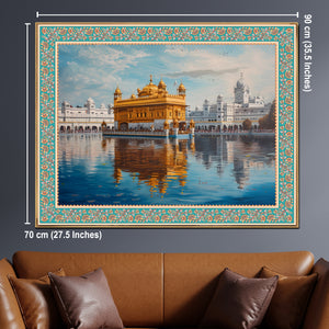 Divine Reflections of the Amritsar Golden Temple Painting For Home