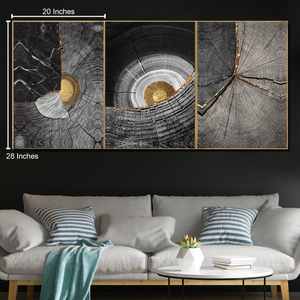 Timeless Rings Canvas Print - Set of 3