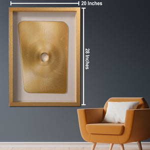 Modern Sunburst Abstract Shadow Box for Wall Decoration