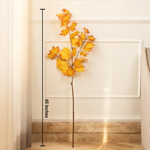 Golden Maple Artificial Maple Leaf Stem (Single Stem Only)