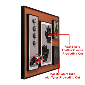 Biking Enthusiast’s Shadow box