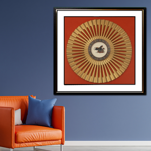 Elephant Sunburst  Shadow Box