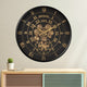 Mystic Motion Luxury Designer Wall Clock With Moving Gear Mechanism (Black) (Steel Body)