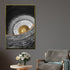 3 Pieces Black & Gold Abstract Framed Canvas Wall Art (L)