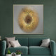 Circular Charm Framed Crystal Glass Painting