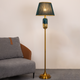 Teal & Gold Radiance Floor Lamp