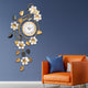 Blossom Hour Beauty Metal Wall Art Clock