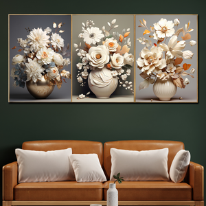 Garden Reverie Canvas Print - Set Of 3