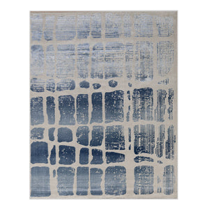 Blue Bliss Modern Abstract Floor Rug (5 X 7.5 Feet)