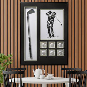 Masterstroke Golf Art Shadow box