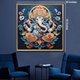 Ganesh ji Bliss Crystal Glass Painting for Wall Decoration