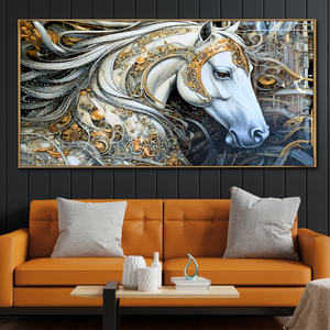 Mystic Mare Crystal Glass Painting