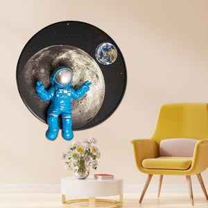 Astronaut Shadow Box Wall Decoration Piece - Earth's Moon