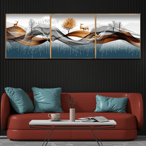 Enigmatic Euphoria Canvas Print - Set Of 3