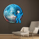 Universe Astronaut Shadow Box Wall Decoration Piece - Blue