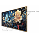 Mystical Floral Radiance Crystal Glass Painting