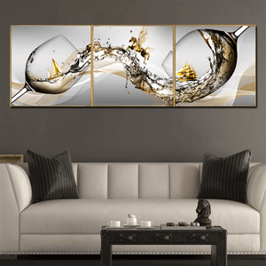 Wine Symphony Canvas Print - Set Of 3