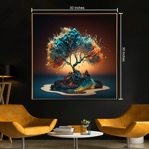 Radiant Red Wood Canvas Print