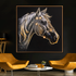 Equestrian Elegance Crystal Glass Wall Decoration items