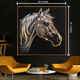 Equestrian Elegance Crystal Glass Painting