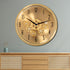 The Moving Hour Luxury Designer Wall Clock With Moving Gear Mechanism - Gold