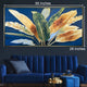 Tropical Elegance 100% Hand Painted Wall Painting(With outer Floater Frame)