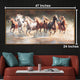 Thunder of the Seven Running Horses Crystal Glass painting