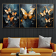 Ethereal Butterfly Wings Canvas Print - Set Of 3