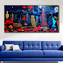 Architectural Elegance Crystal Glass Painting