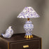 Velora Luxe Blue Heritage Table Lamp for Bedroom