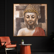 Buddha's Graceful Presence 100% Hand Painted Wall Painting for Home