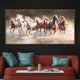 Thunder of the Seven Running Horses Crystal Glass painting