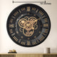 Heaven Hour Wall clock With Moving Gear Mechanism (Steel Body)