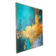 Earth Meets Ocean 100% Hand Painted Wall Paintings abstract (With outer Floater Frame)