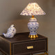 Velora Luxe Blue Heritage Table Lamp for Bedroom