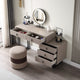 Urban Elegance Makeup Dressing Table & Vanity Set (Gray)