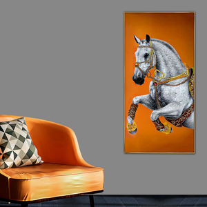 Timeless Trot Crystal Glass Painting