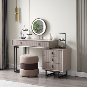 Urban Elegance Makeup Dressing Table & Vanity Set (Gray)