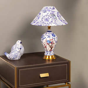 Timeless Blue Porcelain Table Lamp