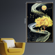 Gilded Forest Nights Crystal Glass Painting