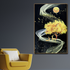 Gilded Forest Nights Crystal Glass Painting