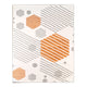 Arian Geomertic Polygons Floor Rug(5x7.5 Feet)